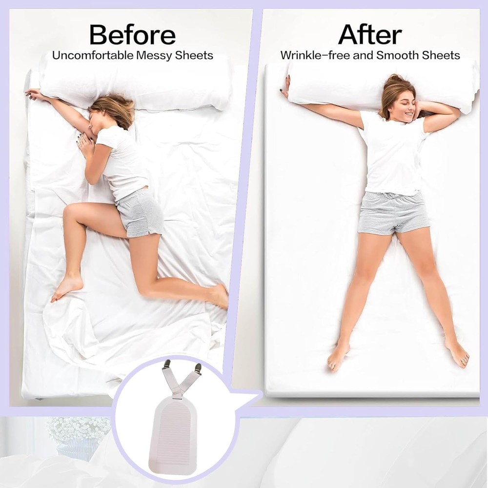 Bed Sheet Holders Straps Keep Sheets Tight & Easy Installation, 4pcs Adjustable