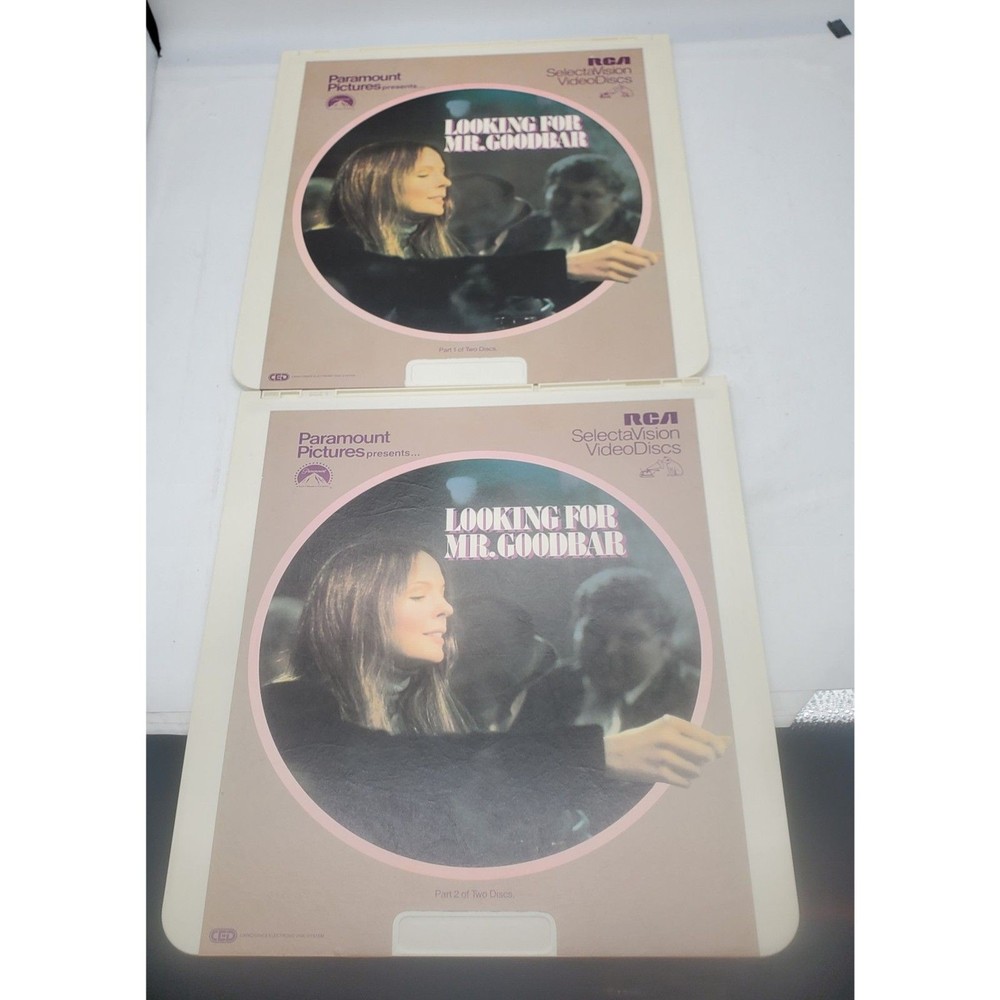 Looking for Mr. Goodbar (2) CED discs - Vintage RCA CED Selectavision Videodisc
