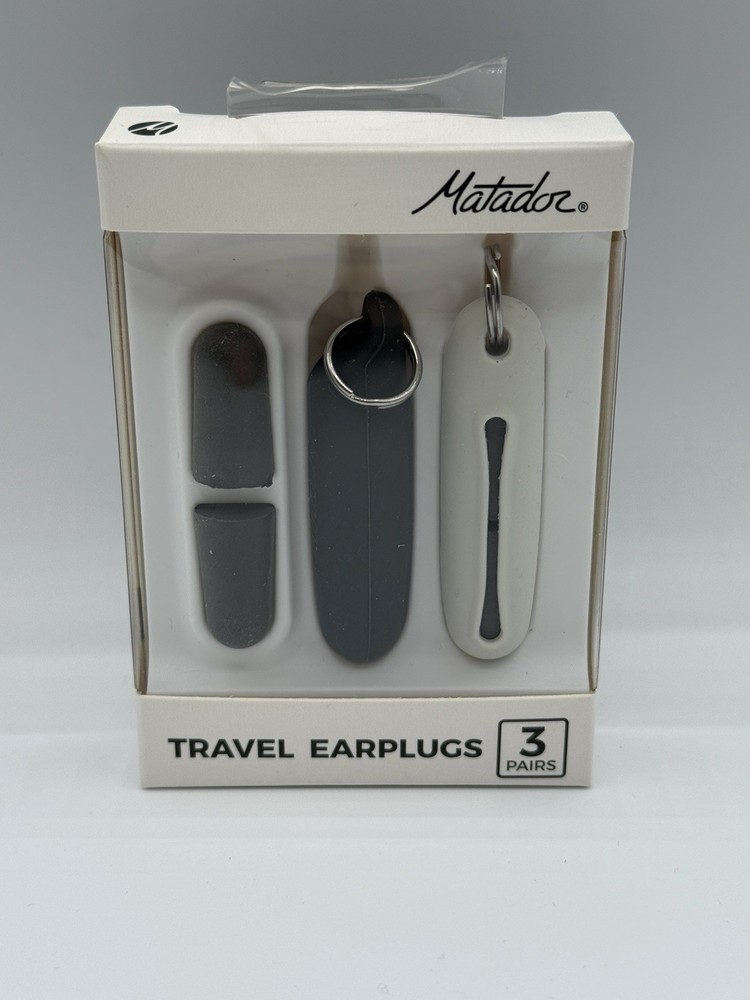 Matador Travel Earplugs 3 Pair Including Carrying Case