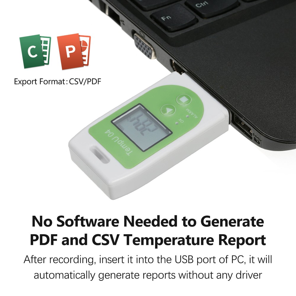 KKmoon Data Logger Multi-use USB Datalogger Reusable TEMP P3A8