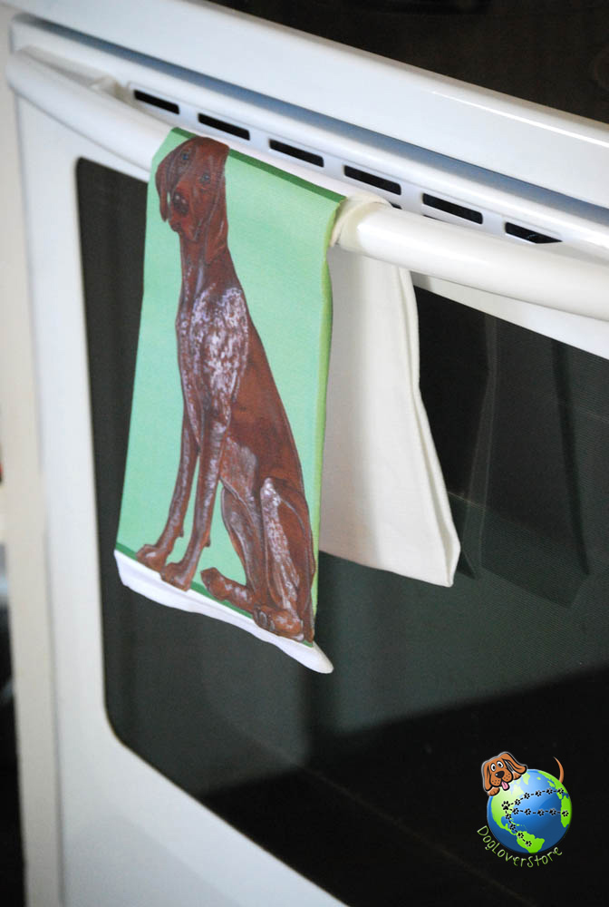 German Shorthair Pointer Kitchen Hand Towel