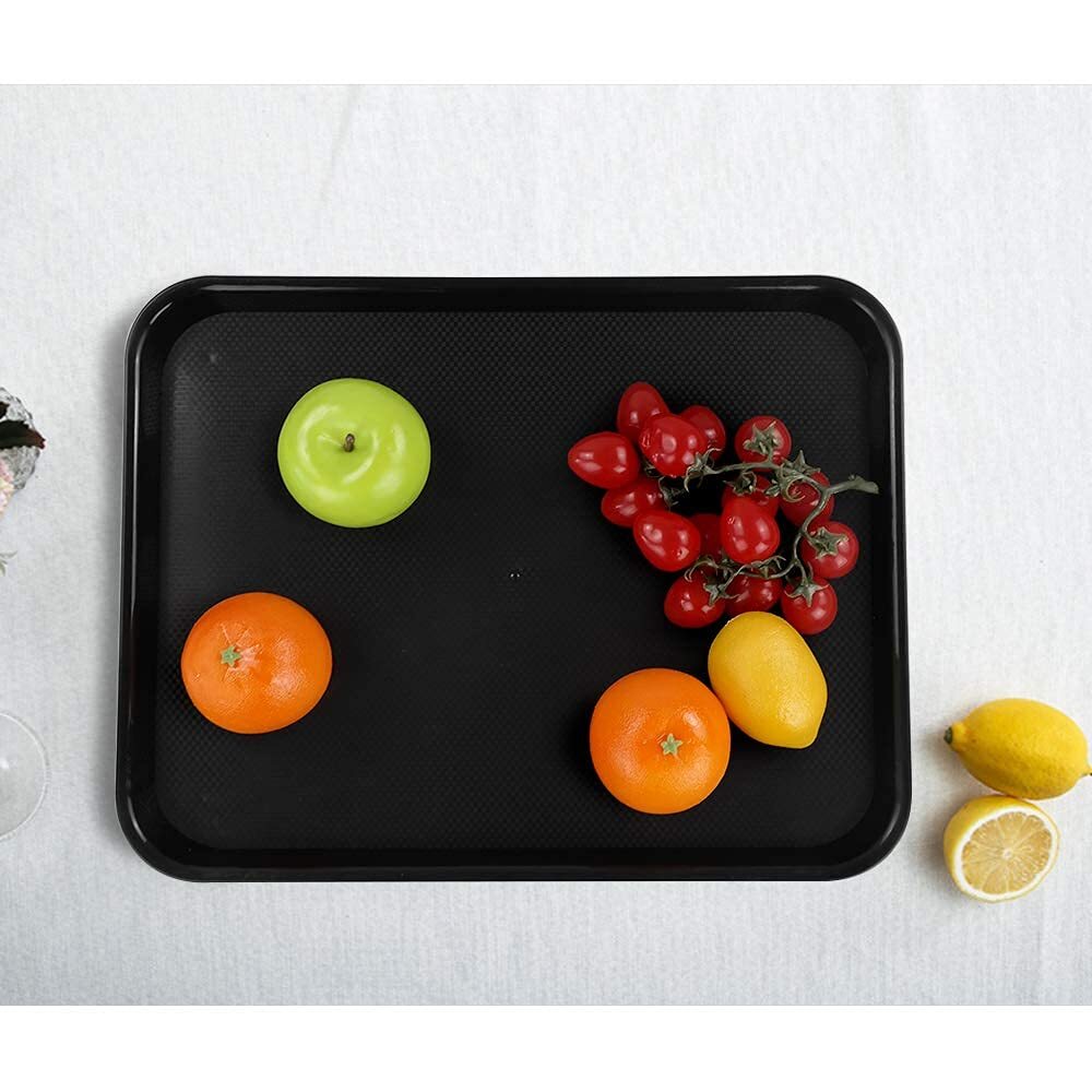 Plastic Rectangular Fast Food Serving Trays Set of 4