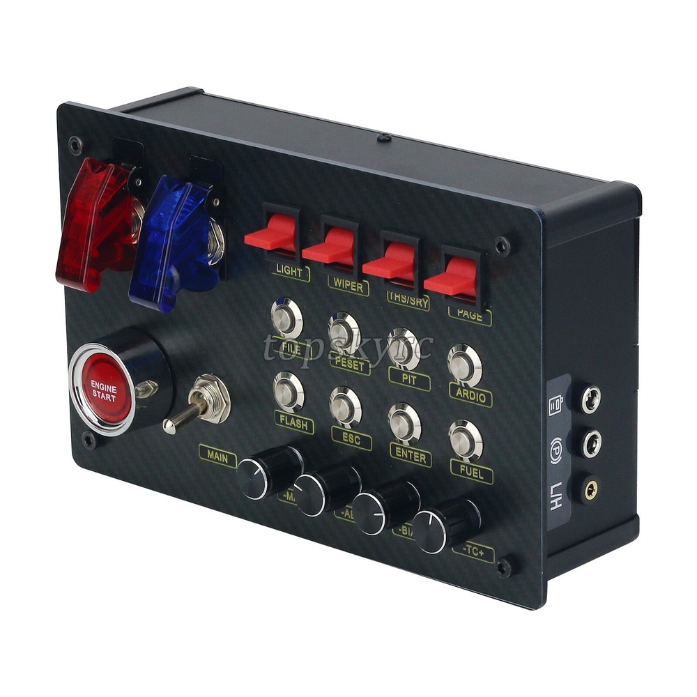 ZQSR Horizontal Button Box SIM Racing Control Box f/Thrustmaster Simagic Fanatec