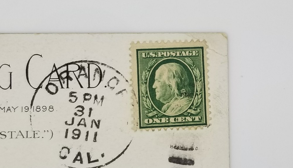 Ben Franklin Rare Vintage One Cent Stamp