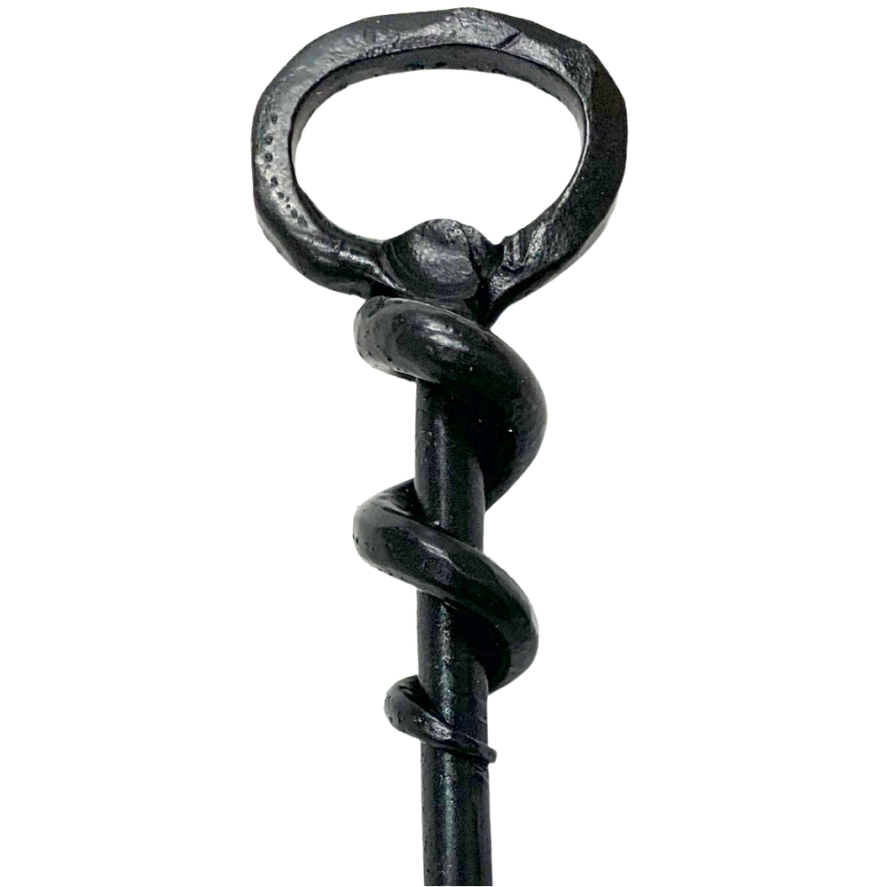 Handmade Fire Poker with Bottle Opener on Handle
