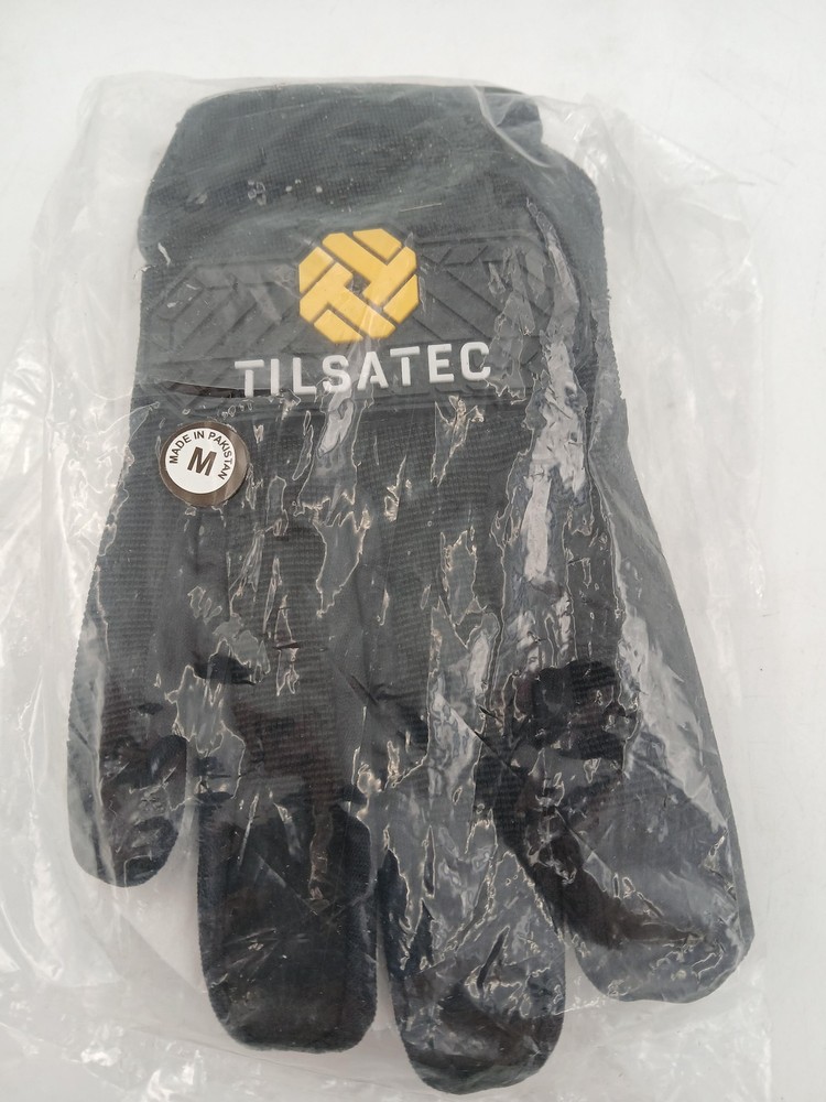 Tilsatec Work Gloves Mens Medium Black General Purpose Hand Protection New