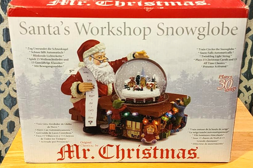 Mr. Christmas Santa's Workshop Snowglobe