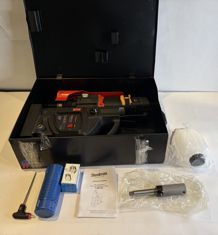 STEELMAX D-400 XTS SWIVEL BASE DRILLING MACHINE WITH ELECTROMAGNETIC  BASE