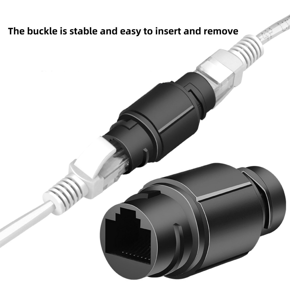 3x RJ45 Waterproof Shielded Network Ethernet Cable Extender Coupler