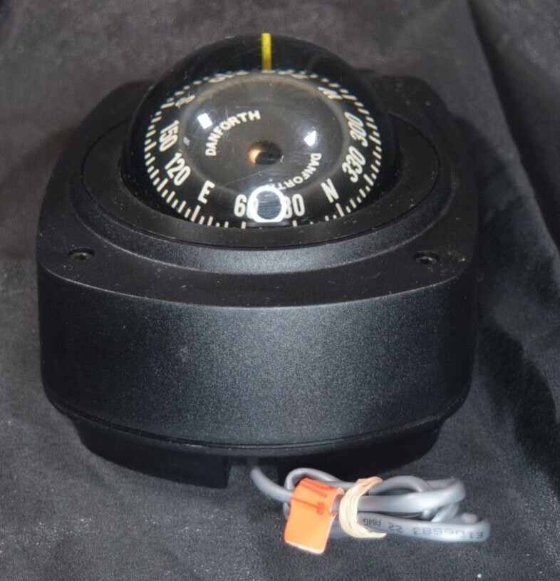 Danforth Freedom Maritime Marine Compass Surface Mount 12v Red Light Functions