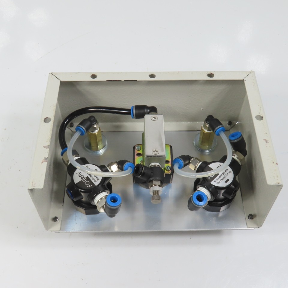 Fonray NAR200-R-S Dual Compressed Air Regulators W/ Gauges & Switch Control