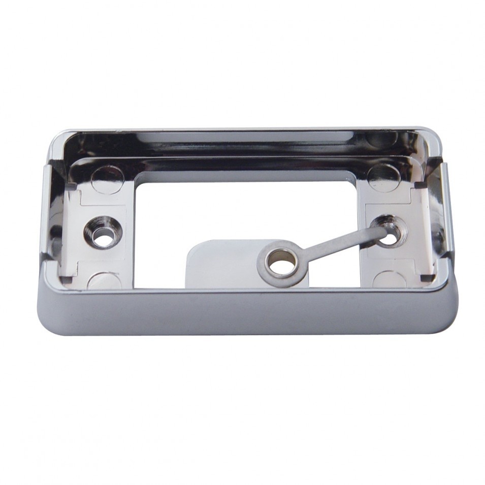 Rectangular Clearance/Marker Light Kit w/ Chrome Bracket - Red Lens