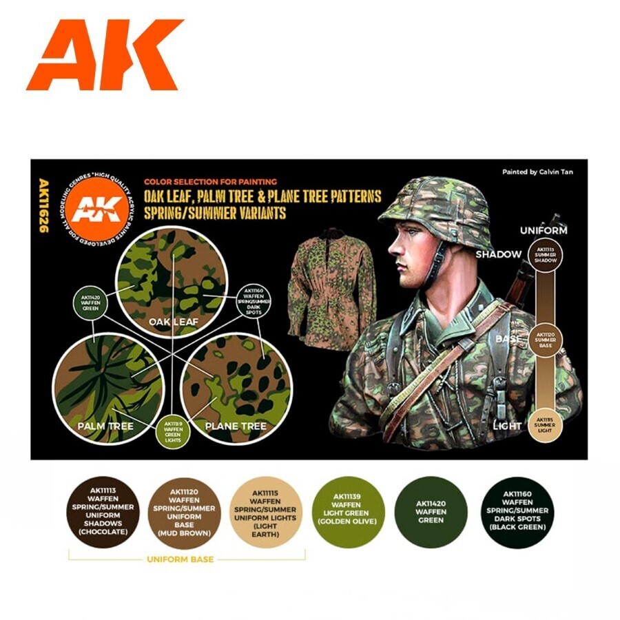 AK Interactive: Oak Leaf, Palm Tree & Plane Tree Variants - Paint Set - AK11626