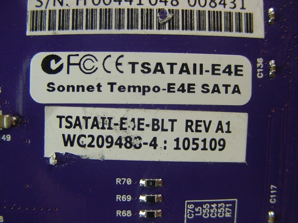 SONNET TEMPO SERIAL ATA E4 CARD