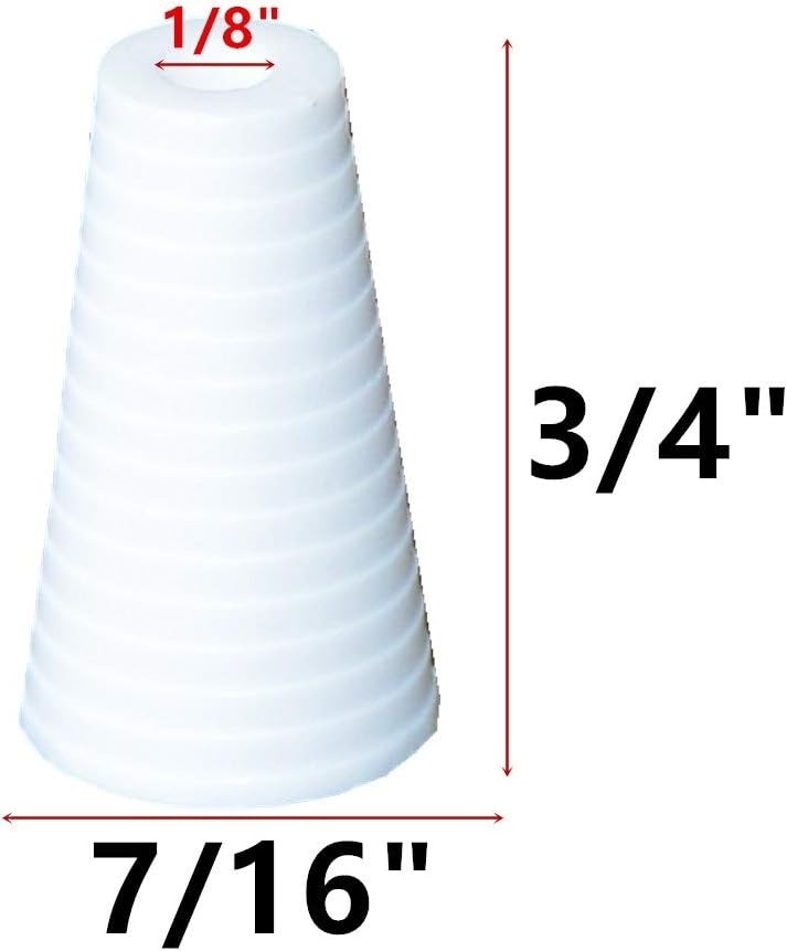 Cutelec Pull Cord Tassels 20pcs White Plastic Window Blind Cord Knobs Drops Pull