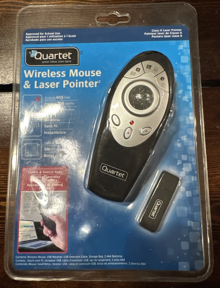 Quartet Wireless Laser Pointer And Mouse ~ 84503