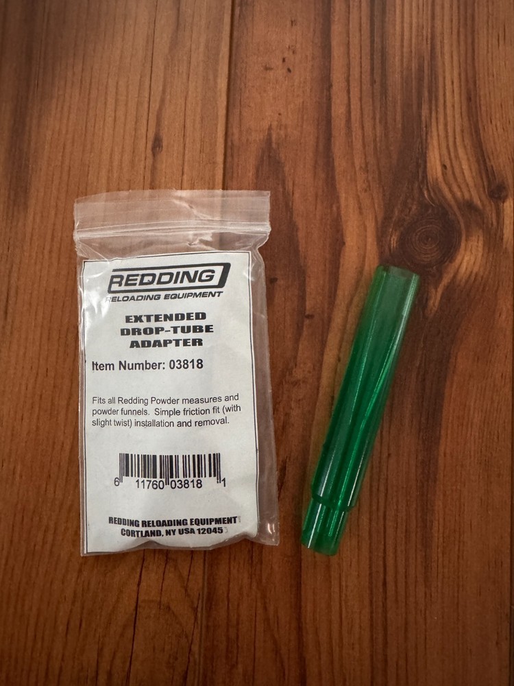 Redding Extended Drop-Tube Adapter for reloading