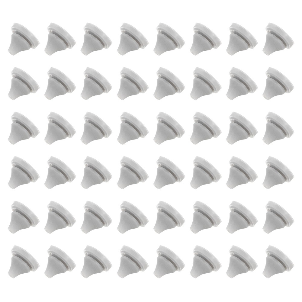 25pcs Silicone Shower Head Replacement Nozzles Fit 5mm Hole Light Grey
