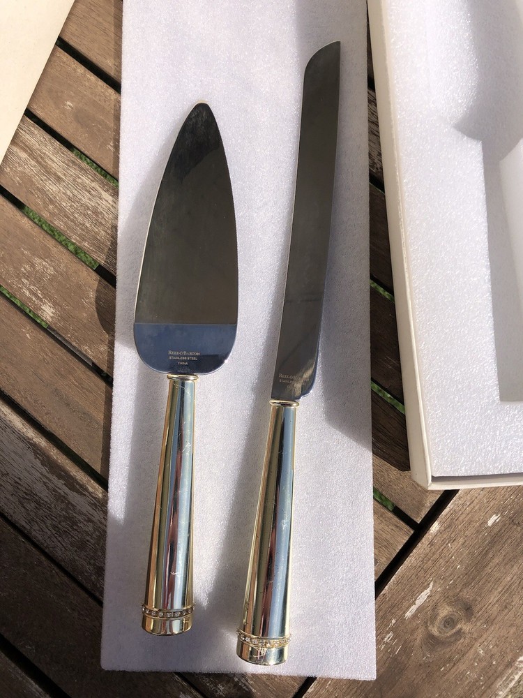 Wedding Cake Knife And Server Set -Reed & Barton Luxe Collection