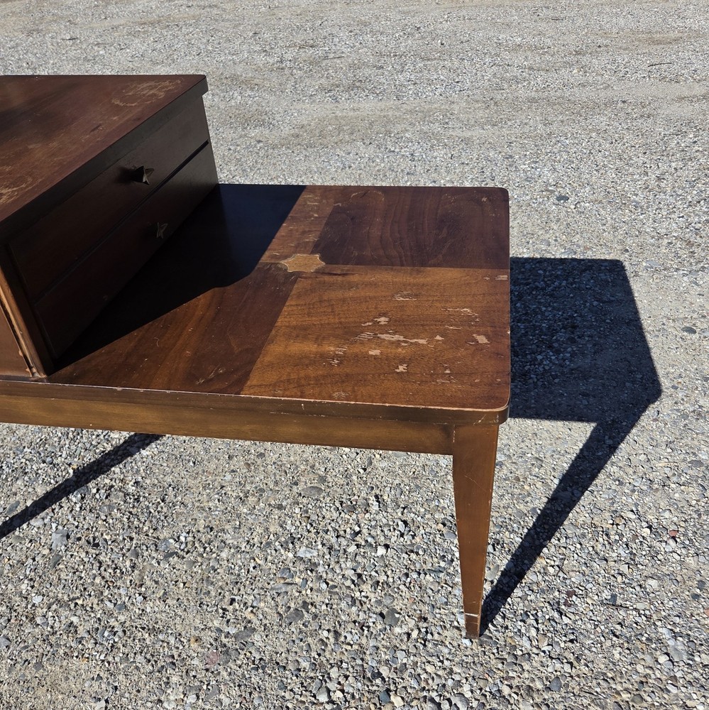 One Mid-century Mersman ( 1950s-1970s ) step-up side table solid wood.