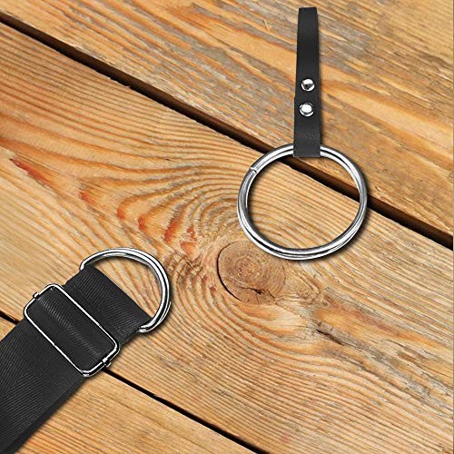 50 Pcs Assorted Sliver O Ring & 20 Pcs Multi-Purpose Metal D Ring for