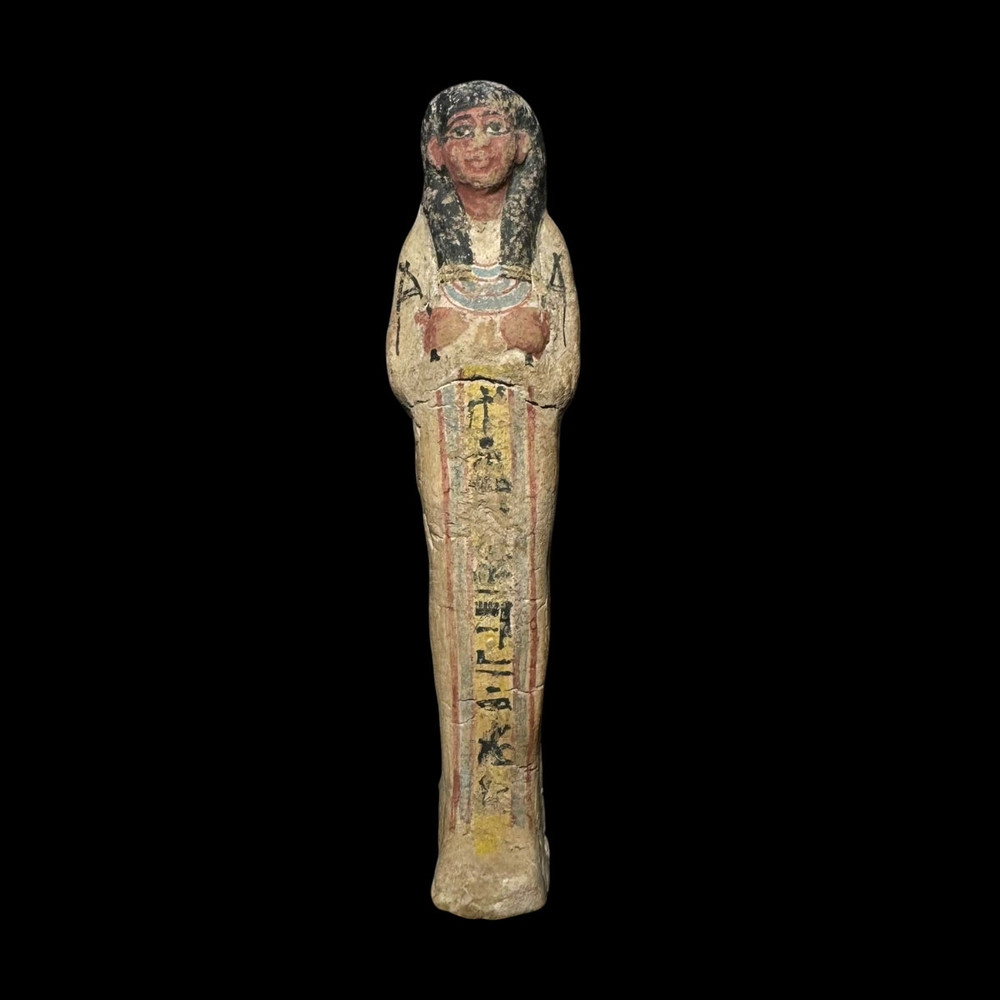 Ancient Egyptian Polychrome Ushabti Figure