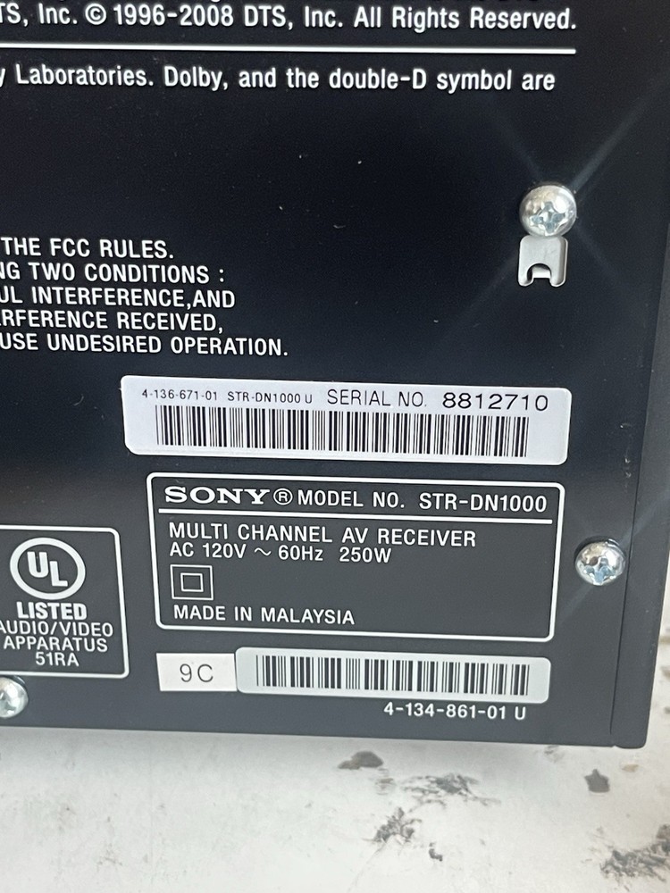 Sony STR-DN1000 AV Receiver