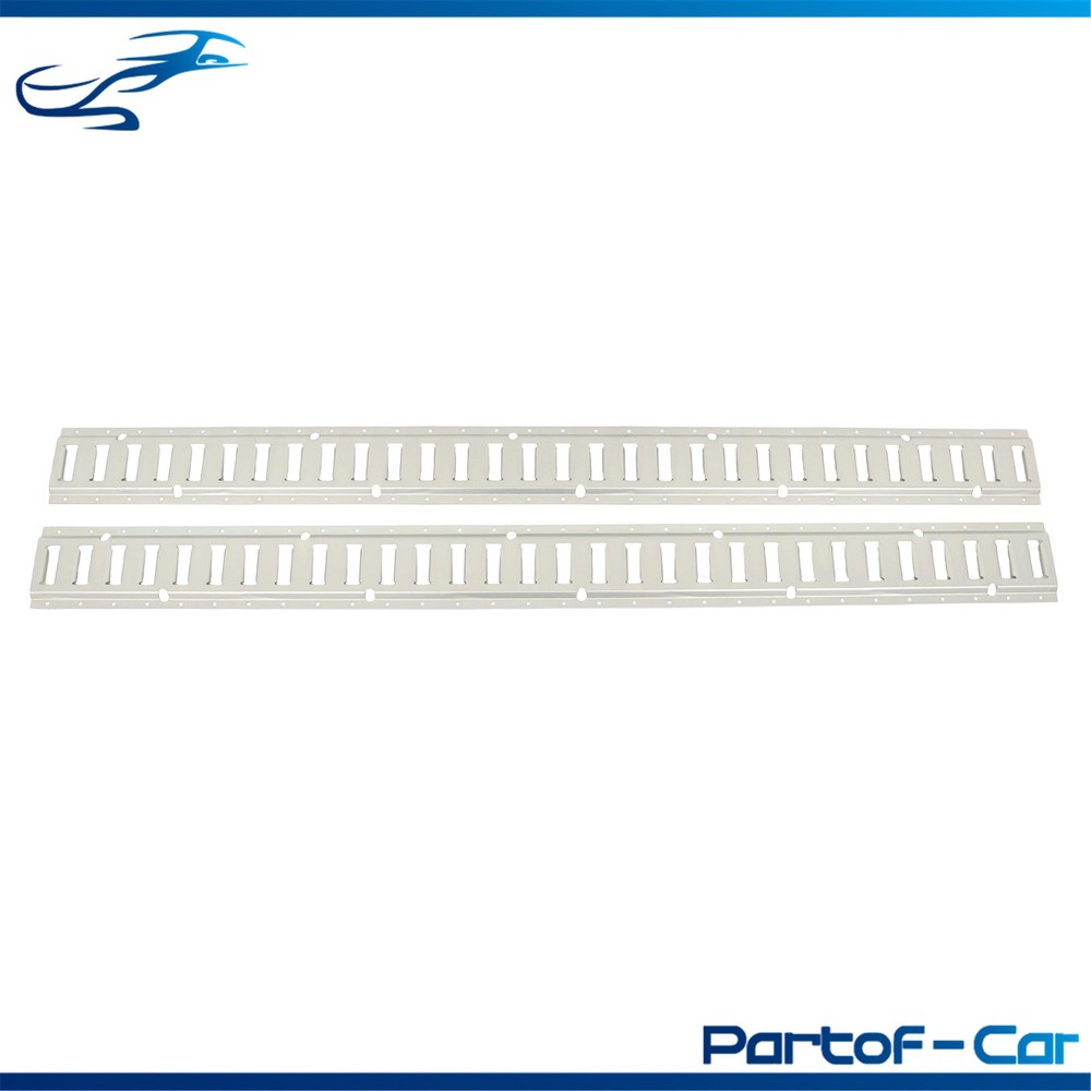 Silver 2 Pack 60" E Track Rail Sections Fit For Mounting In Trailers