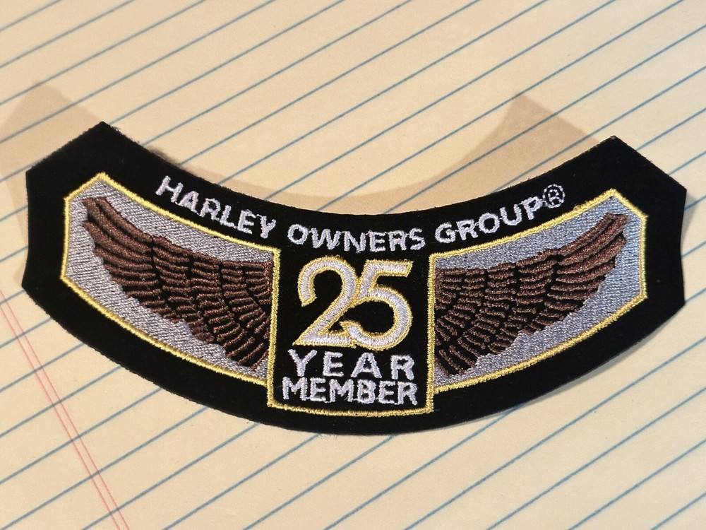 Harley Owners Group 25 Yr.  Member Patch