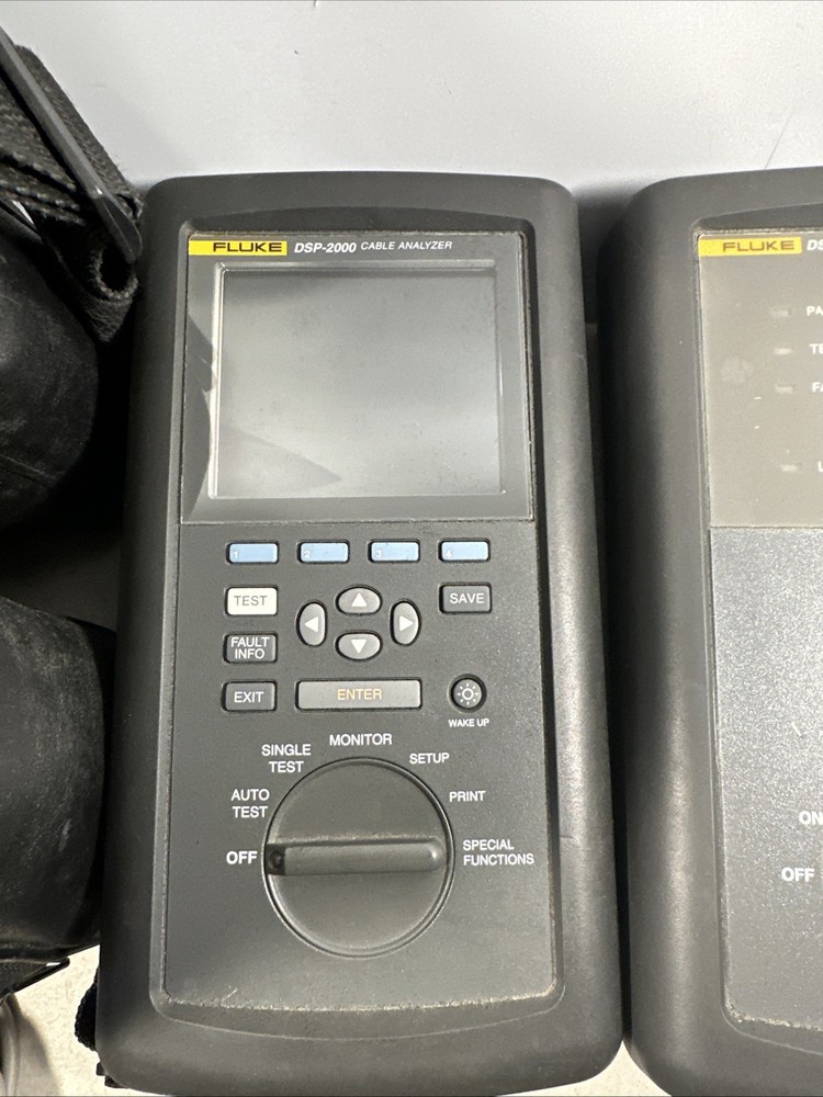Fluke DSP-2000 Digital LAN Cable Analyzer & DSP-2000SR Smart Remote (read Desc)