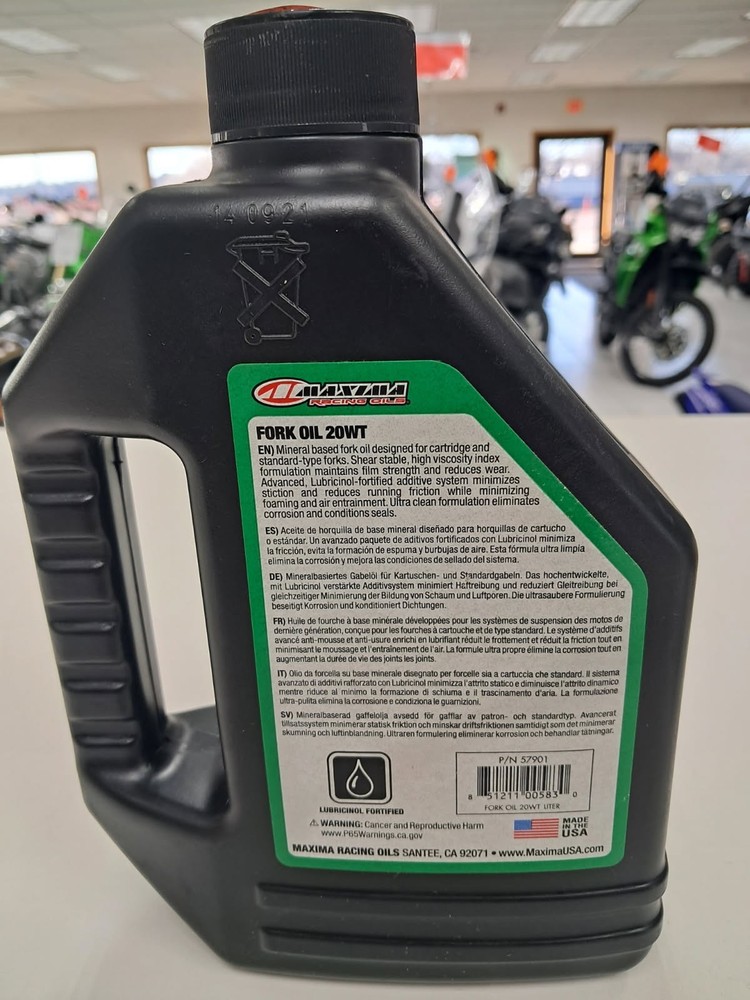 Maxima Racing Oils Fork Oil 20WT. 1 Liter.