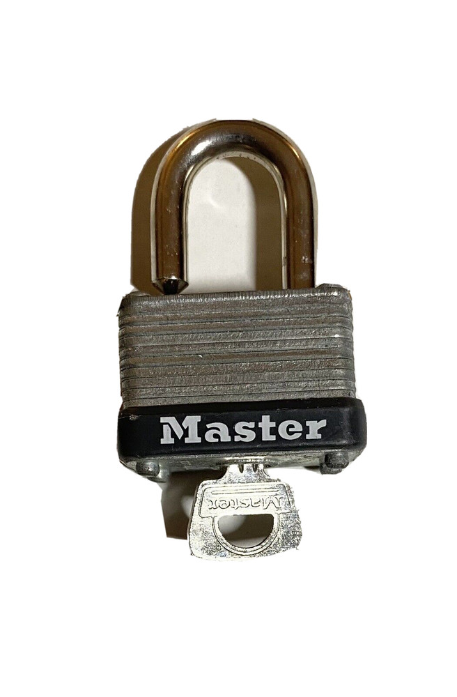 Master Lock Padlock Standard Shackle, Rectangular Steel Body 22