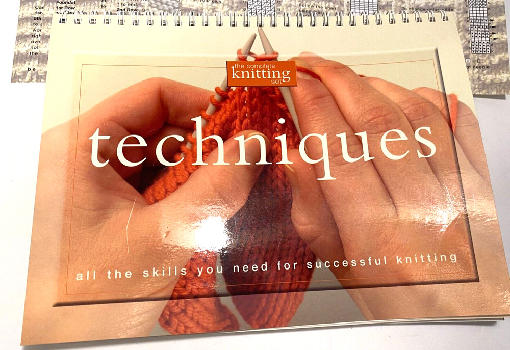 KNITTING TECHNIQUES, PROJECTS & STITCH CARDS ~ SPIRAL BOUND BOOKLETS