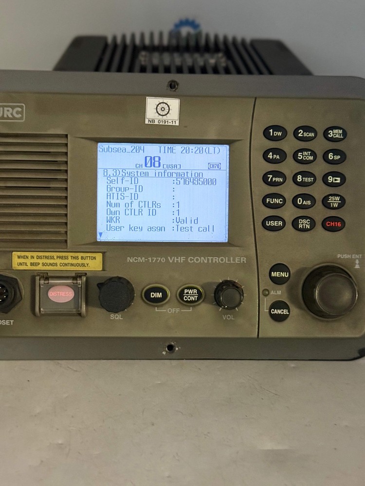 JRC NCM-1770 VHF Controller w/ Flush Mount Bracket (Used)
