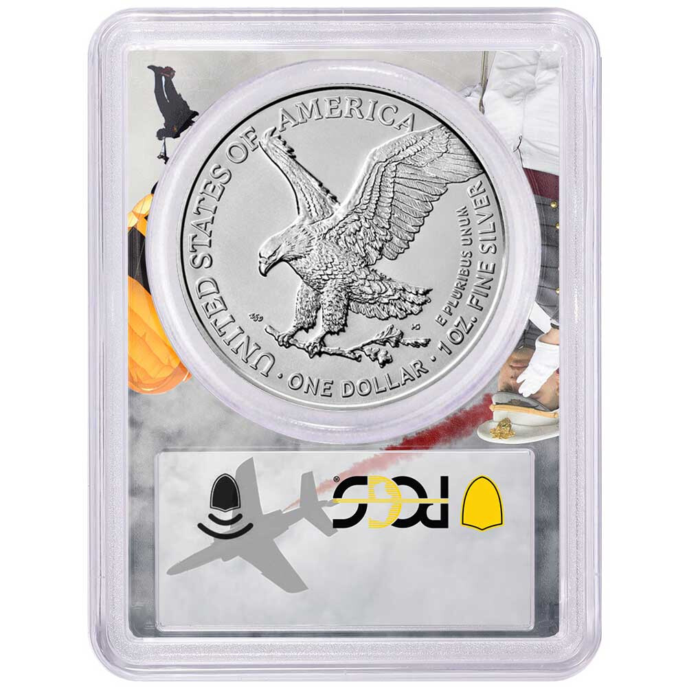 2024 (W) $1 American Silver Eagle PCGS MS70 FDOI West Point Frame