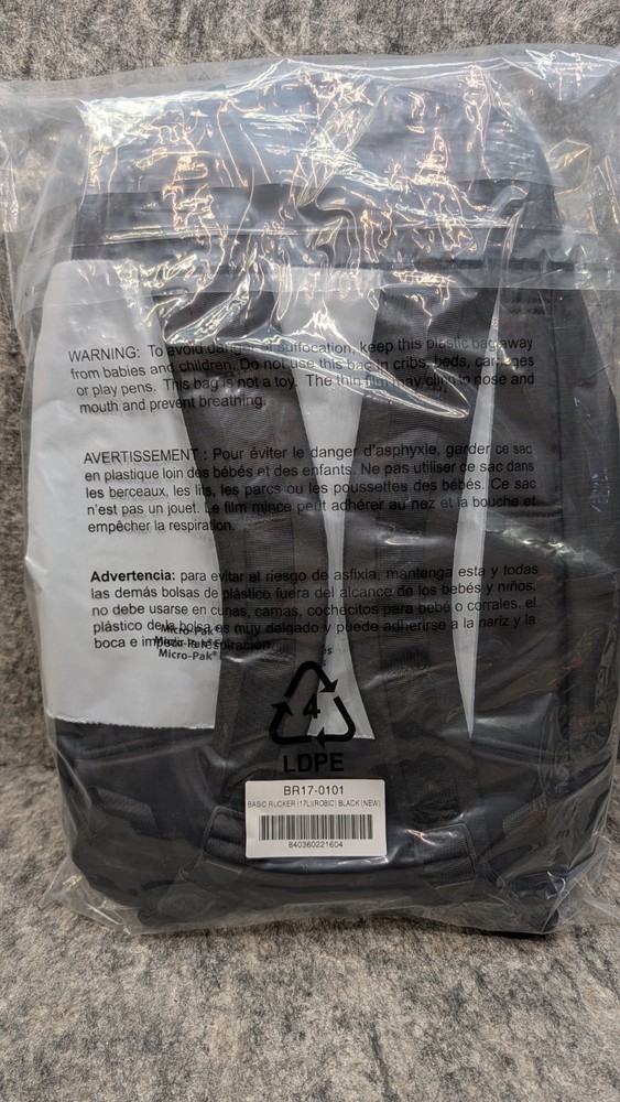 GORUCK Basic Rucker 17L Backpack, Black, Durable Rucksack & MOLLE Daypack🔥New🔥