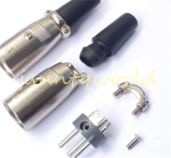 1PCS MicrophPatch XLR Male 3-pin Plug Connector