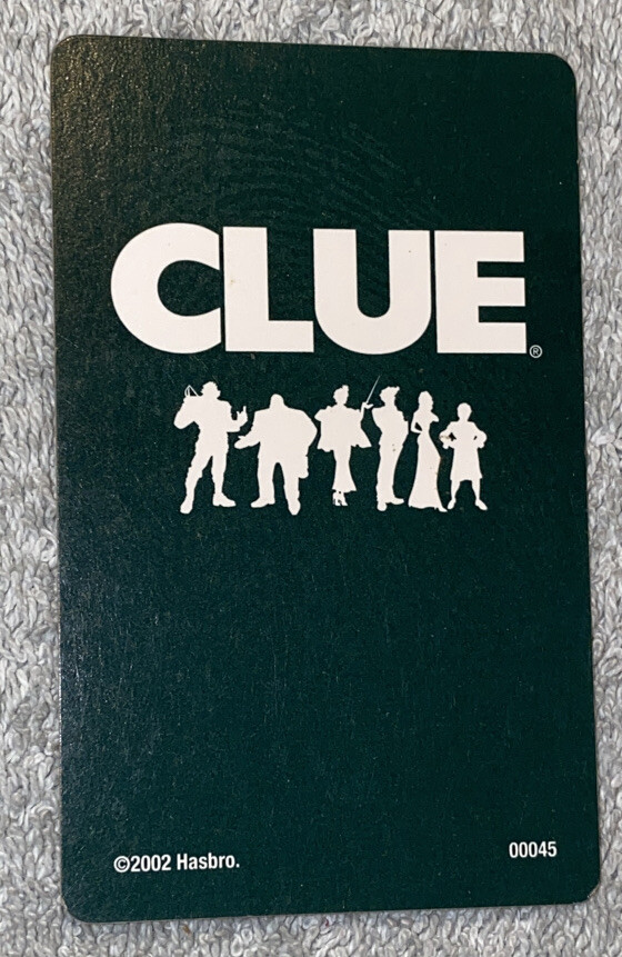 Clue 2005 Room Card Study Replacement Piece