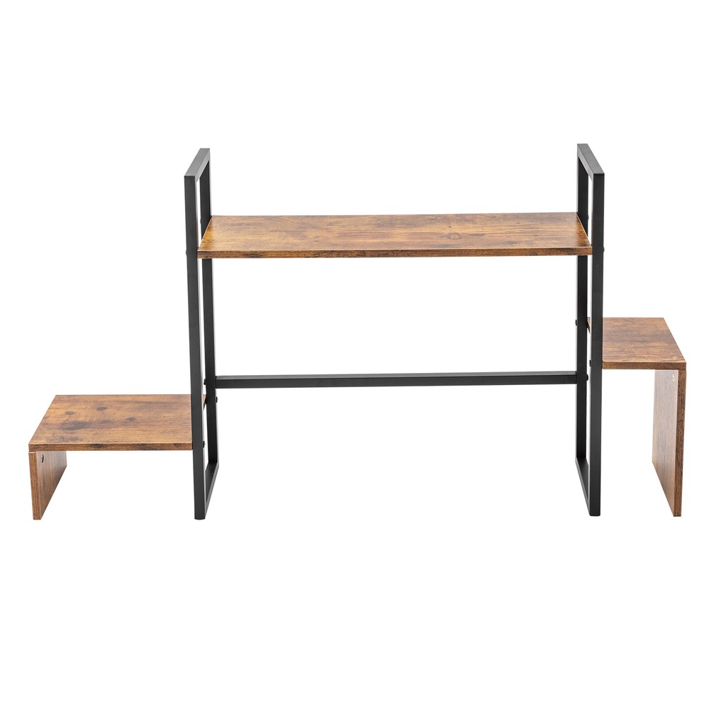 Countertop Computer Rack Desk Storage Organizer Desktop Bookshelf Display Shelf