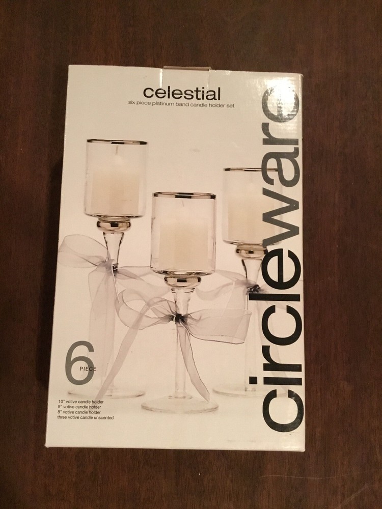 Circleware Celestial Six Piece Votive Candle Holders