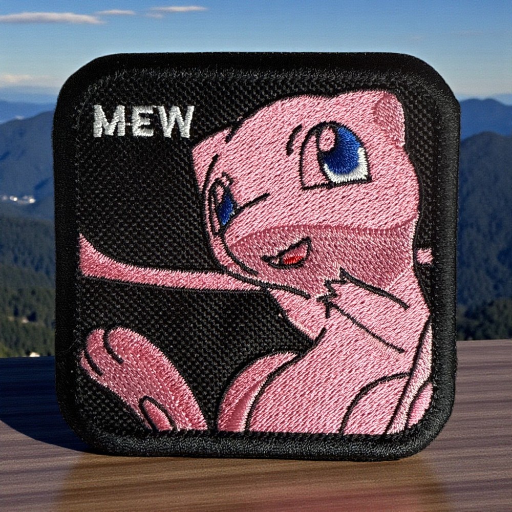 Mew Embroidery Patch Multi Sizes 3-4"