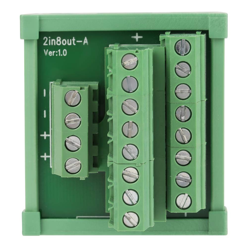 Panel Mounting Power Distribution Module, Terminal Block, DIN Rail Mount Feet
