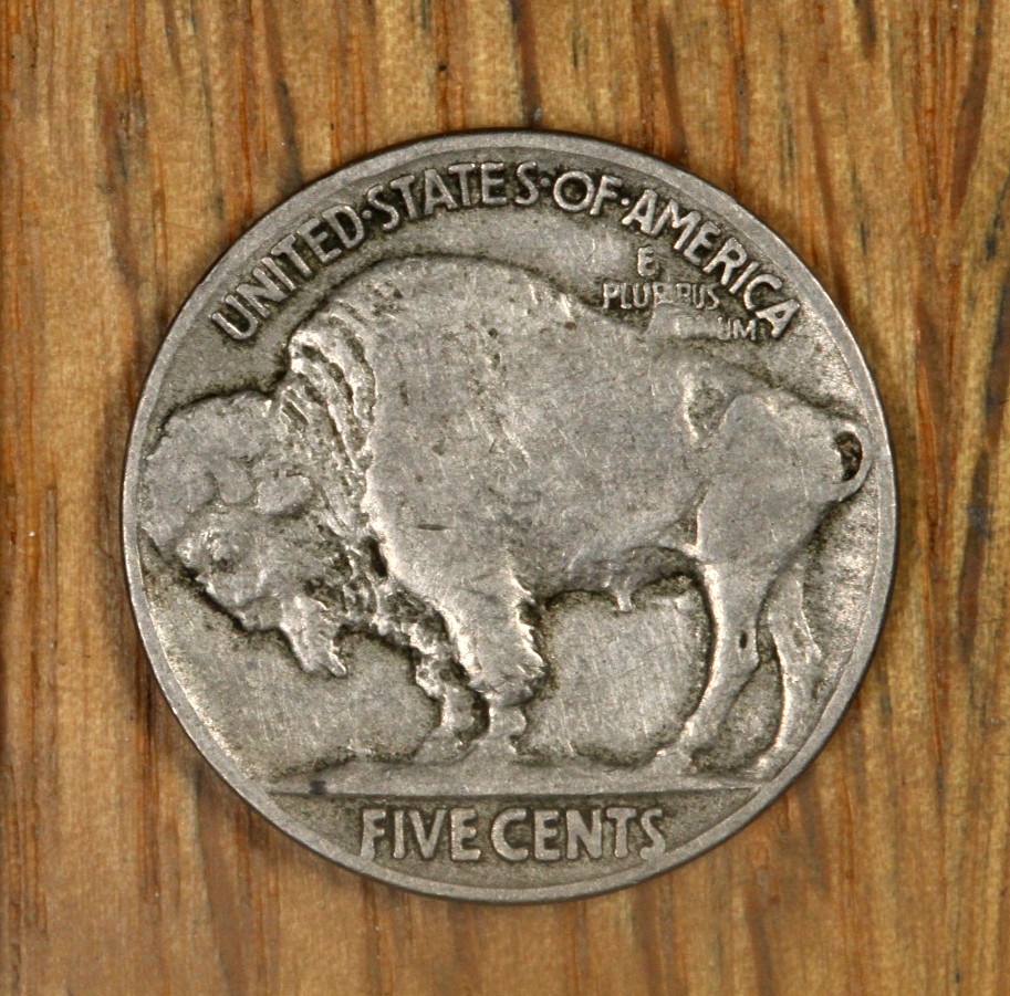 1913 Buffalo Nickel 5¢ - Type 2 Plain - VF - Very Fine