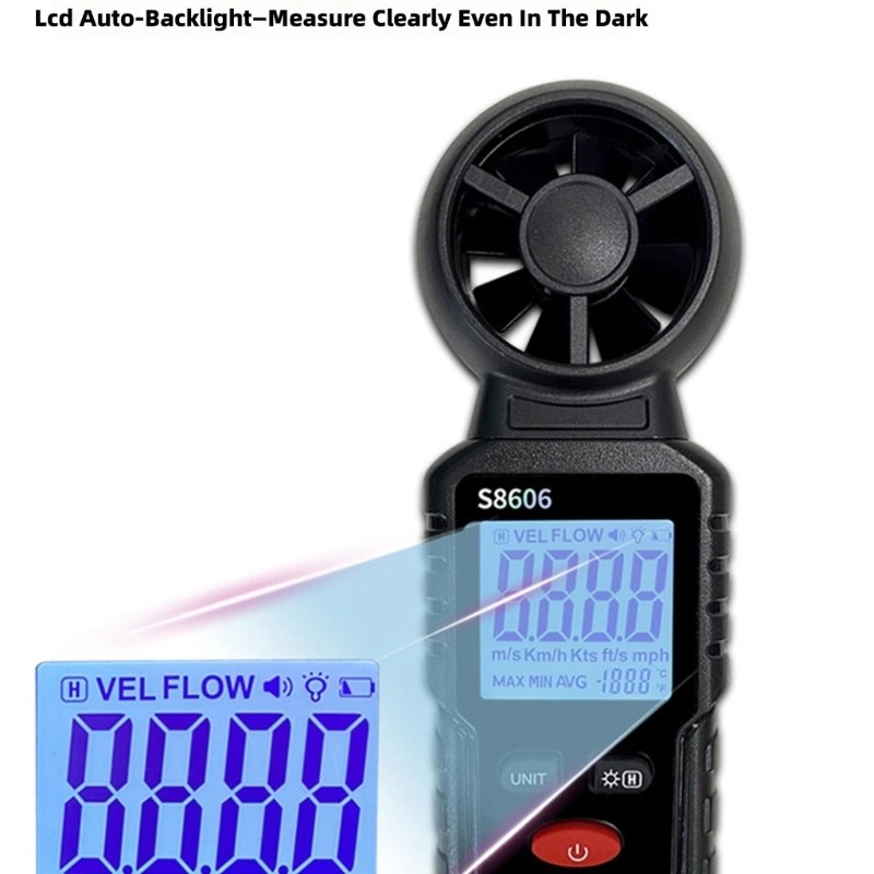 Immediate Data Anemometer Featuring Recording Function & Clear Digital Readout