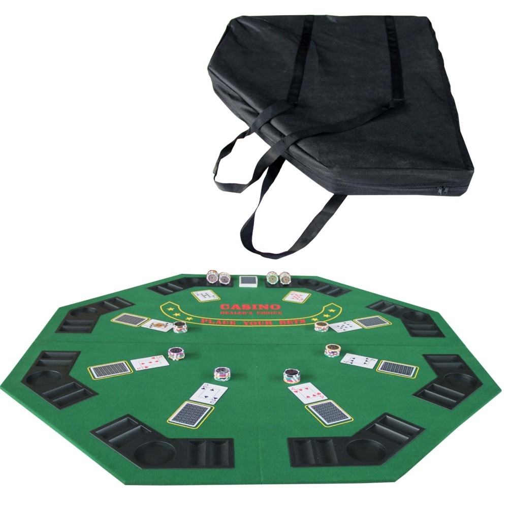 48-inch Folding Poker Table Top Portable