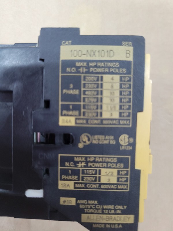 Allen Bradley Contactor 100-NX101D [USED]