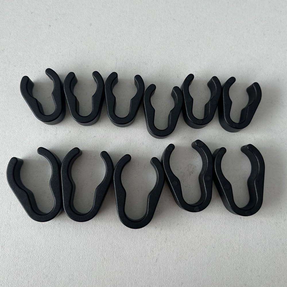 60 Pcs Universal Microphone Cable Clip, Plastic Stand Cable Clips for Studio ...