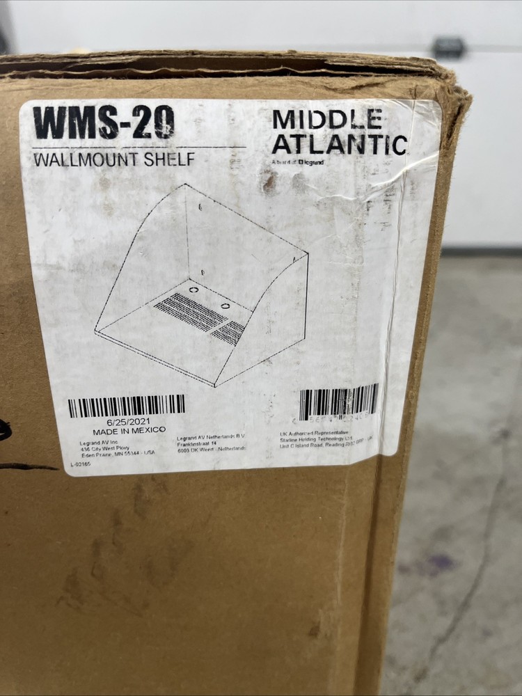 Middle Atlantic WMS-20 Wall Mount shelf