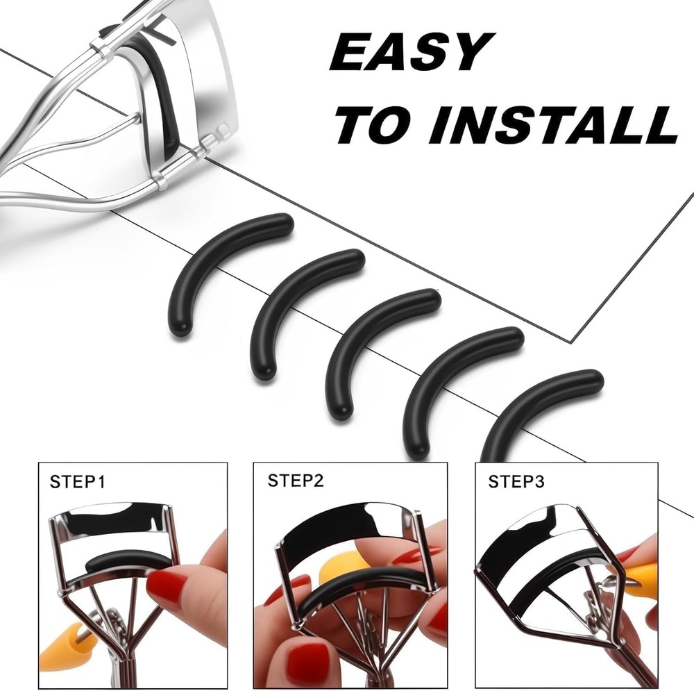 36Pack Compatible with Amazon Basics Eyelash Curler Refills,Silicone Rubber Eyel