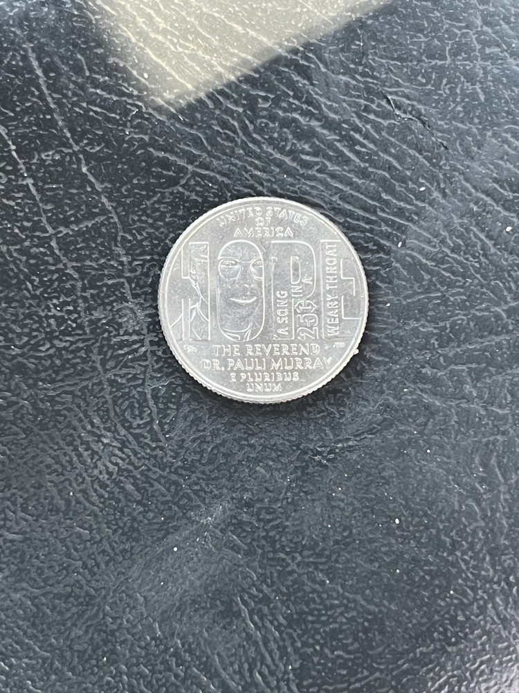 2024 D Reverend Dr. Pauli Murray Quarter Error 'In Cod We Trust'